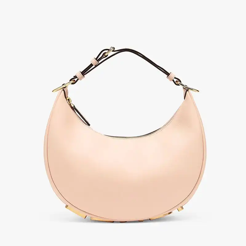 Cheap Fendi Small Fendigraphy Hobo Bag In Calf Leather Pink 0123