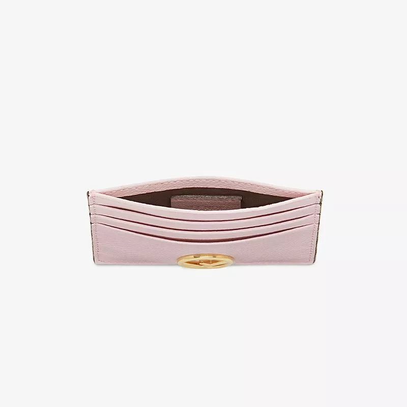 Cheap F is Fendi Card Holder In Calf Leather Pink 0119