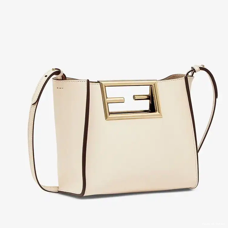 Affordable Calf In Leather Bag Small White Fendi Way 0211