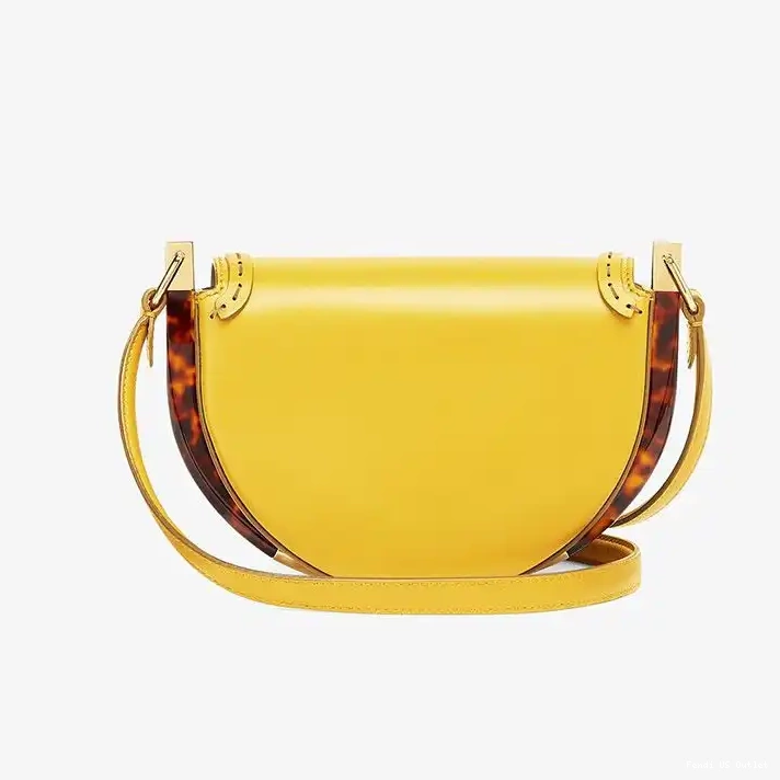 Cheap Bag Calf Fendi Yellow Moonlight Leather Logo In ROMA 0220