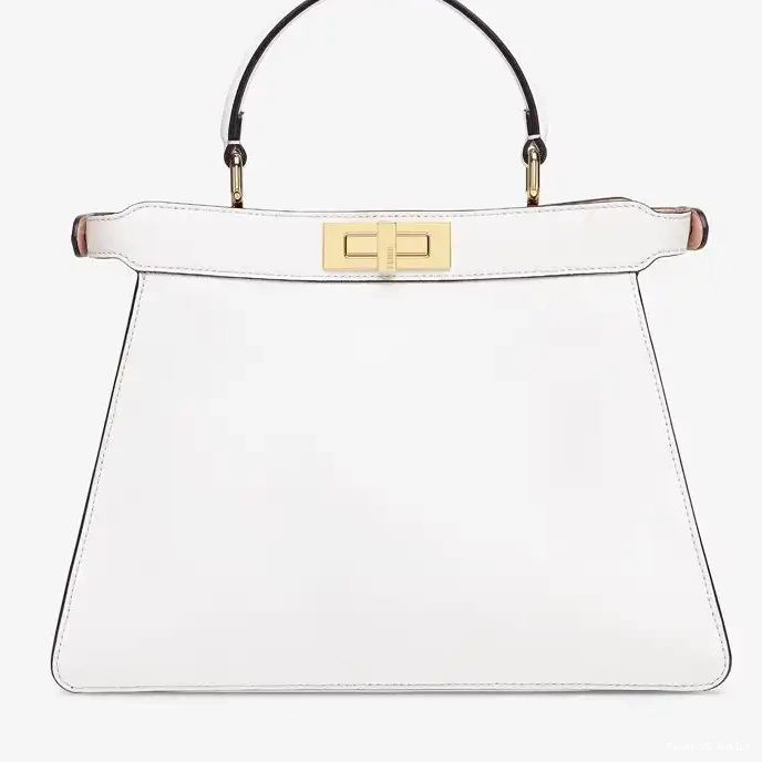 Affordable White Bag Laether Nappa Medium ISeeU Peekaboo Fendi In 0222