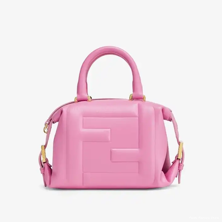 Affordable Fendi In Cube Pink Bag Nappa FF Leather Mini 0217