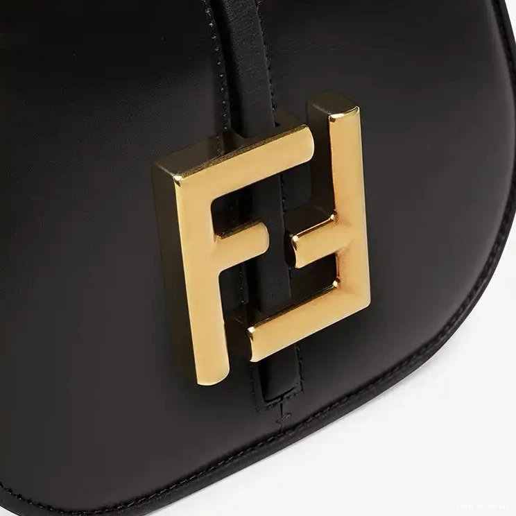 Affordable Black Calf C'mon Leather Mini Bag In Fendi 0216