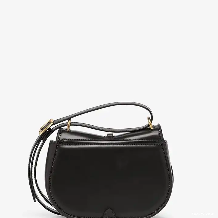 Affordable Black Calf C'mon Leather Mini Bag In Fendi 0216