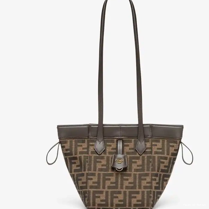 Cheap Fendi Brown Bag FF Fabric In Motif Mini Origami 0212