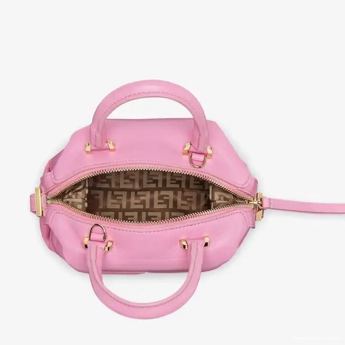 Affordable Fendi In Cube Pink Bag Nappa FF Leather Mini 0217