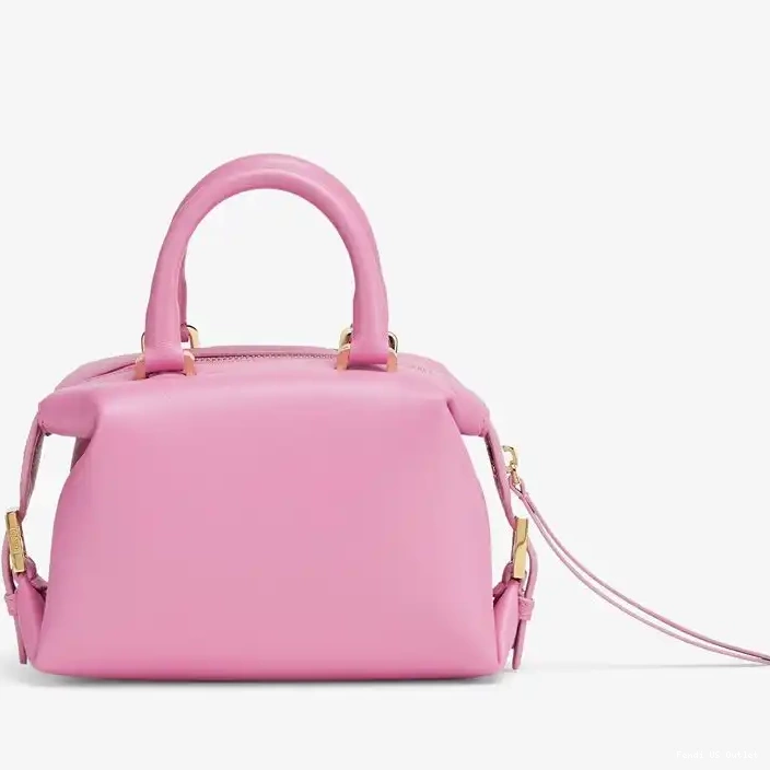 Cheap Bag FF Cube Mini Pink In Leather Nappa Fendi 0213