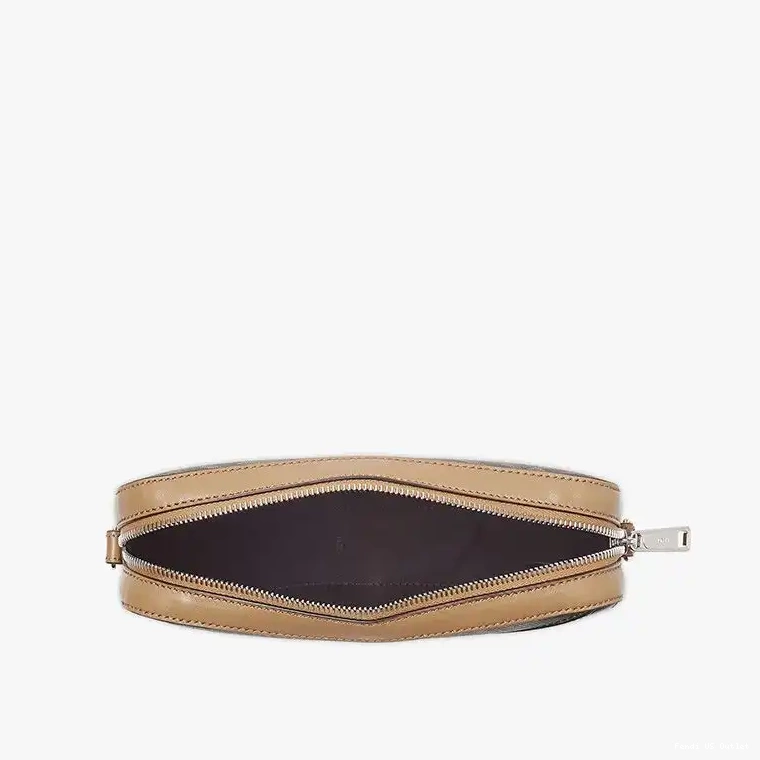 Cheap Compact Motif In FF Brown Case Fabric Fendi Camera Black 0220