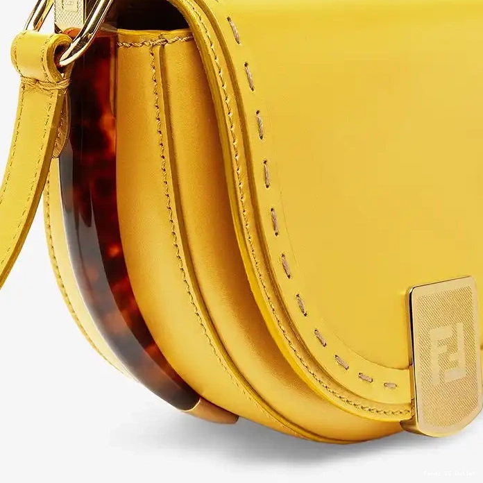 Cheap Bag Calf Fendi Yellow Moonlight Leather Logo In ROMA 0220