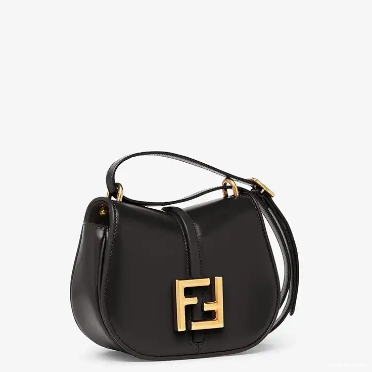 Affordable Fendi C'mon Calf Mini Black In Bag Leather 0216