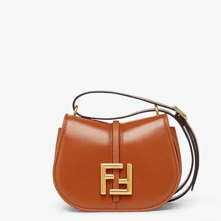 Affordable Bag Mini C'mon Leather Fendi Brown Calf In 0221