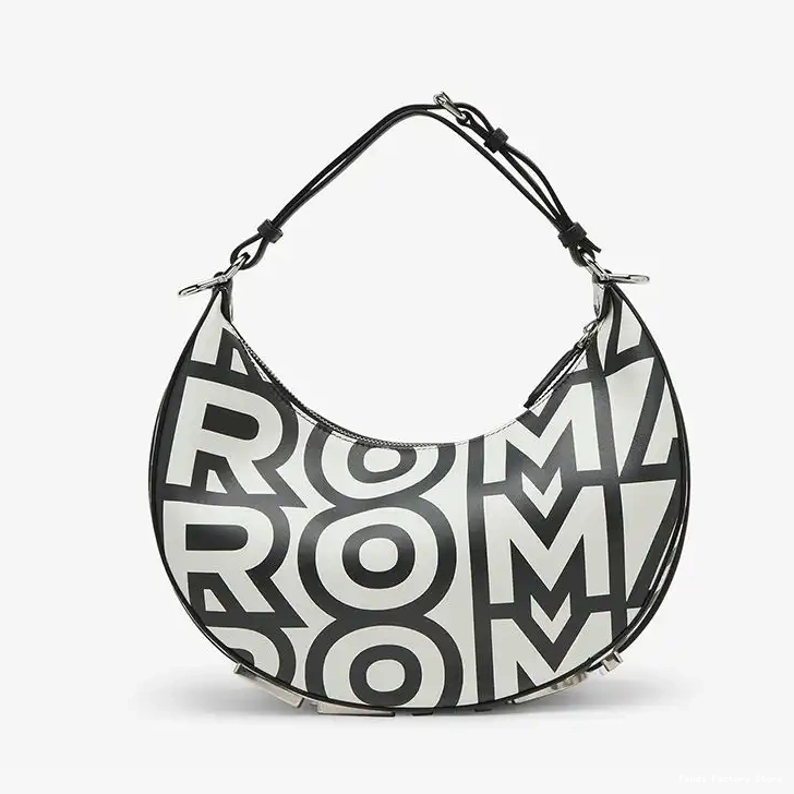 Cheap In Bag Small Fendi Roma White Fendigraphy Hobo Leather Capsule Fendi Black 0213