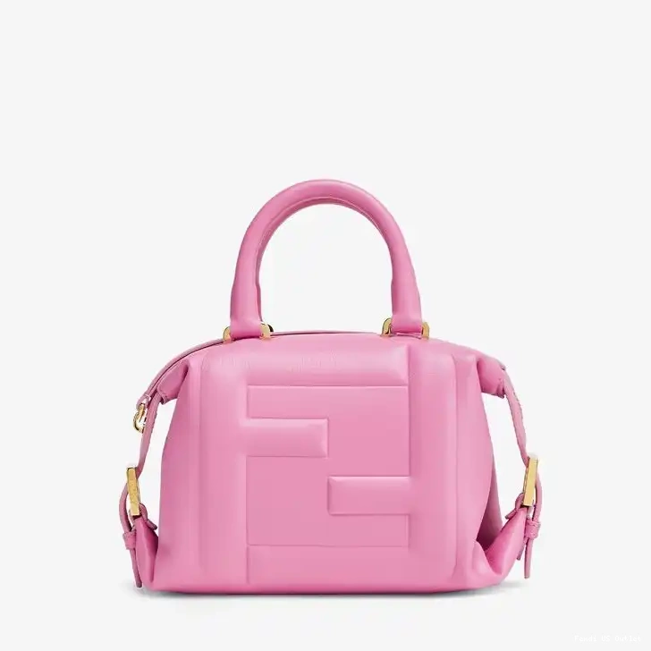 Affordable Cube Mini Fendi Nappa Pink In Leather Bag FF 0211