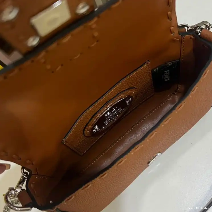 Affordable Selleria Cuoio Fendi Brown Romano Baguette In Bag Leather Mini 0210