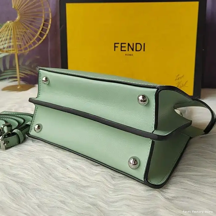 Affordable Green ISeeU Peekaboo Fendi Bag Leather Petite In Nappa 0208