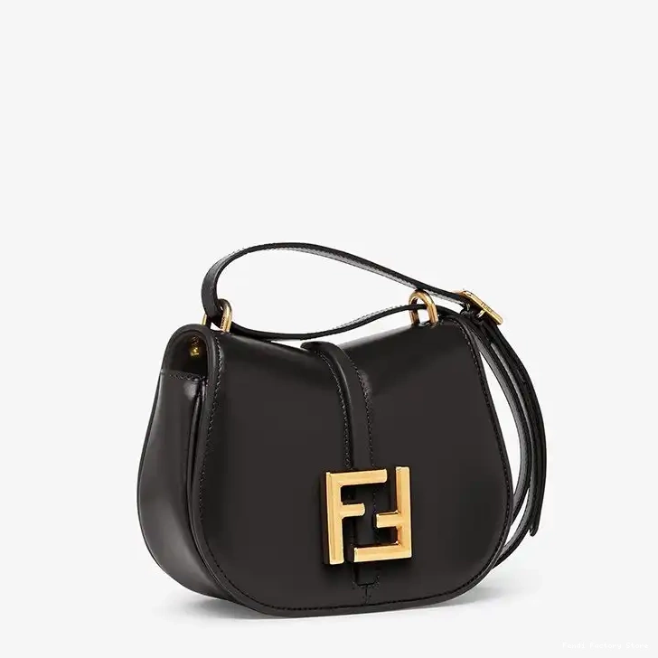 Affordable Bag Mini Calf Fendi In Leather C'mon Black 0222