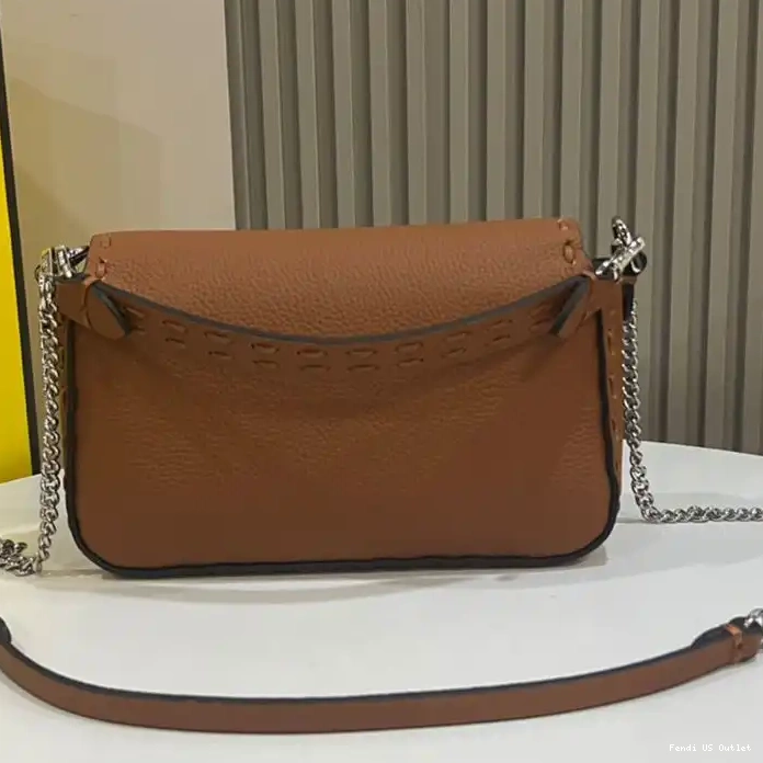 Affordable Selleria Cuoio Fendi Brown Romano Baguette In Bag Leather Mini 0210