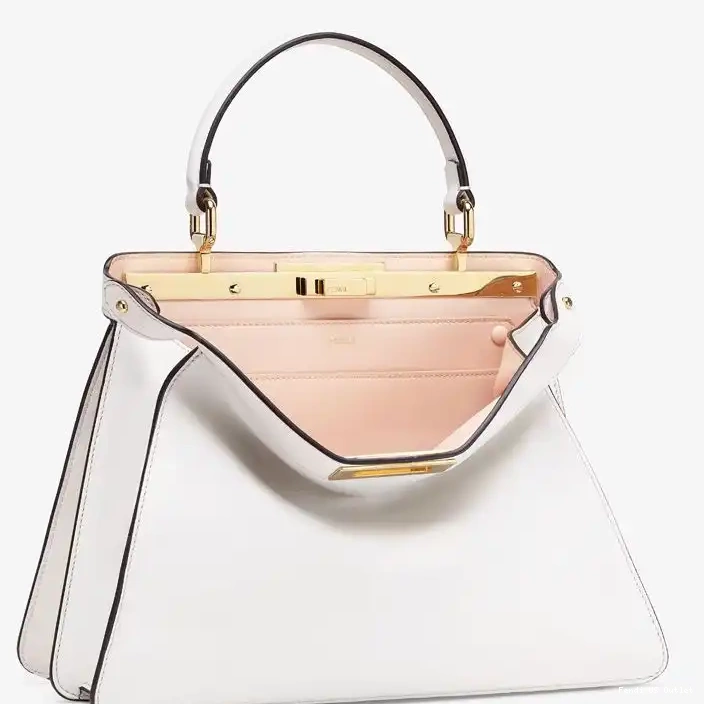 Affordable White Bag Laether Nappa Medium ISeeU Peekaboo Fendi In 0222