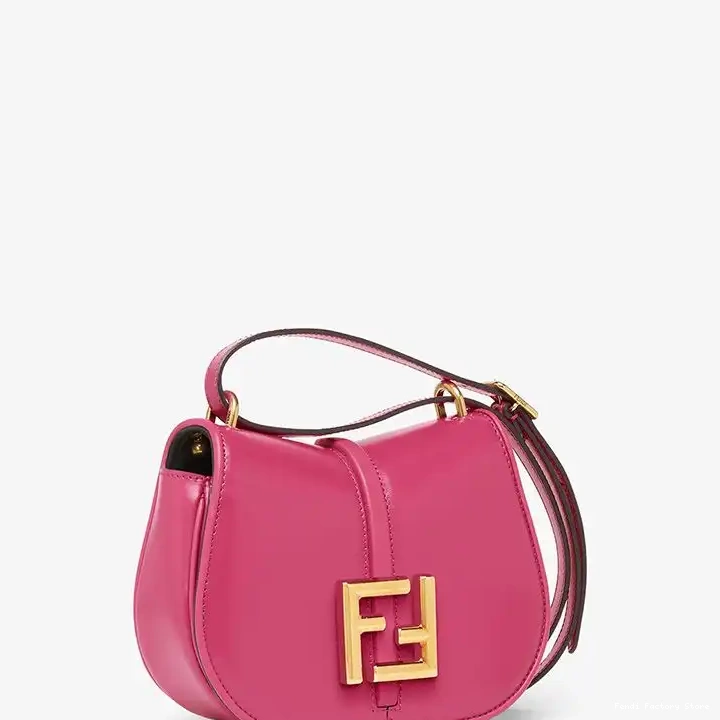 Affordable C'mon In Leather Calf Mini Fendi Rose Bag 0316